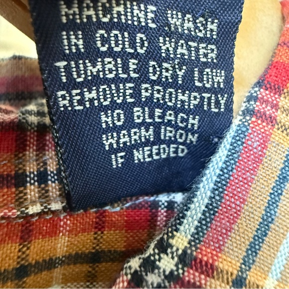 American Eagle Women’s Plaid Button-Down Shirt Multicolor Large Long Sleeve Fall - Picture 7 of 7